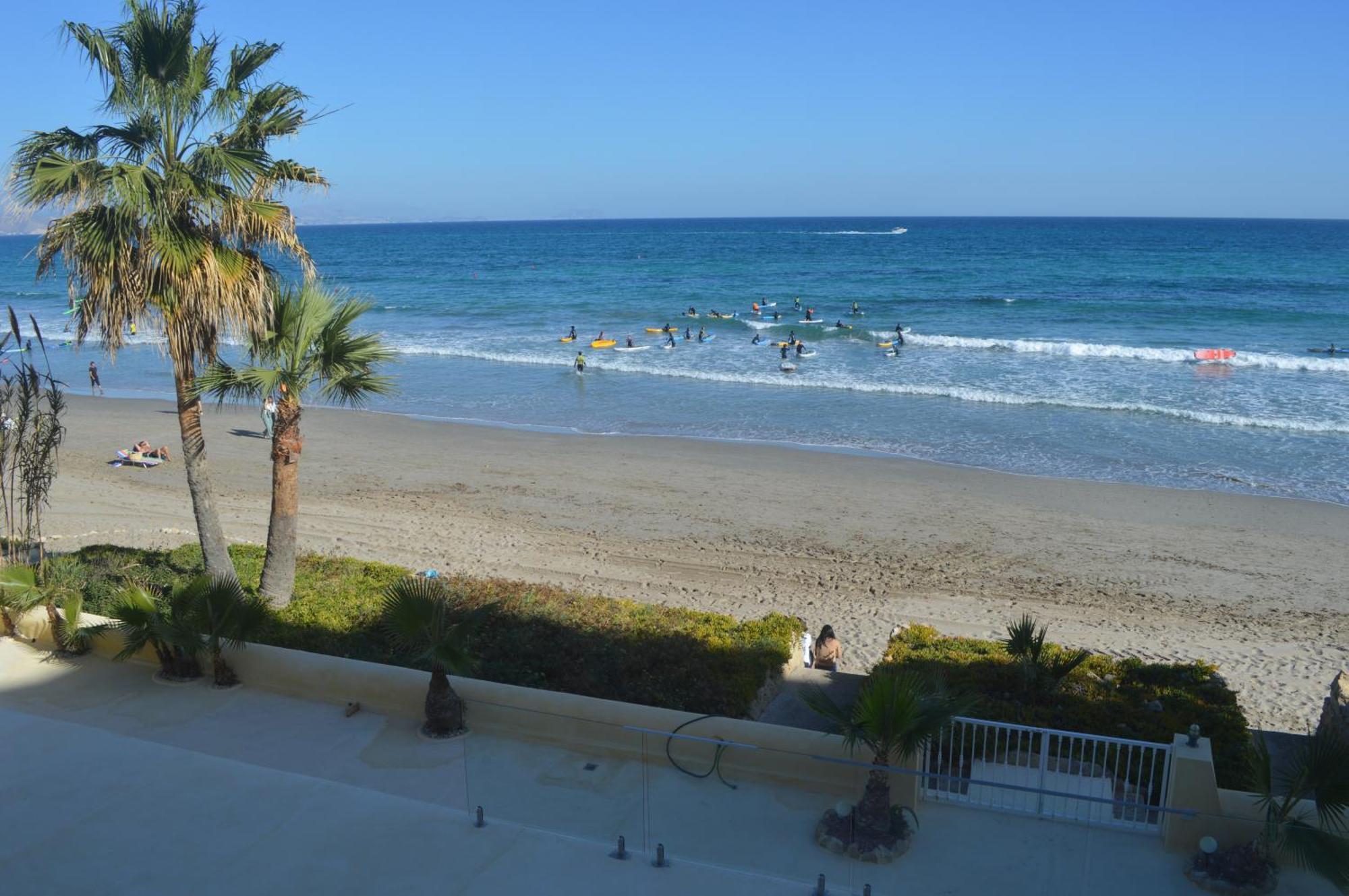 Maravilloso Apartamento Amanecer Cabo A Pie De Playa Y Mar En Chalet Roquetes Alicante Exteriér fotografie