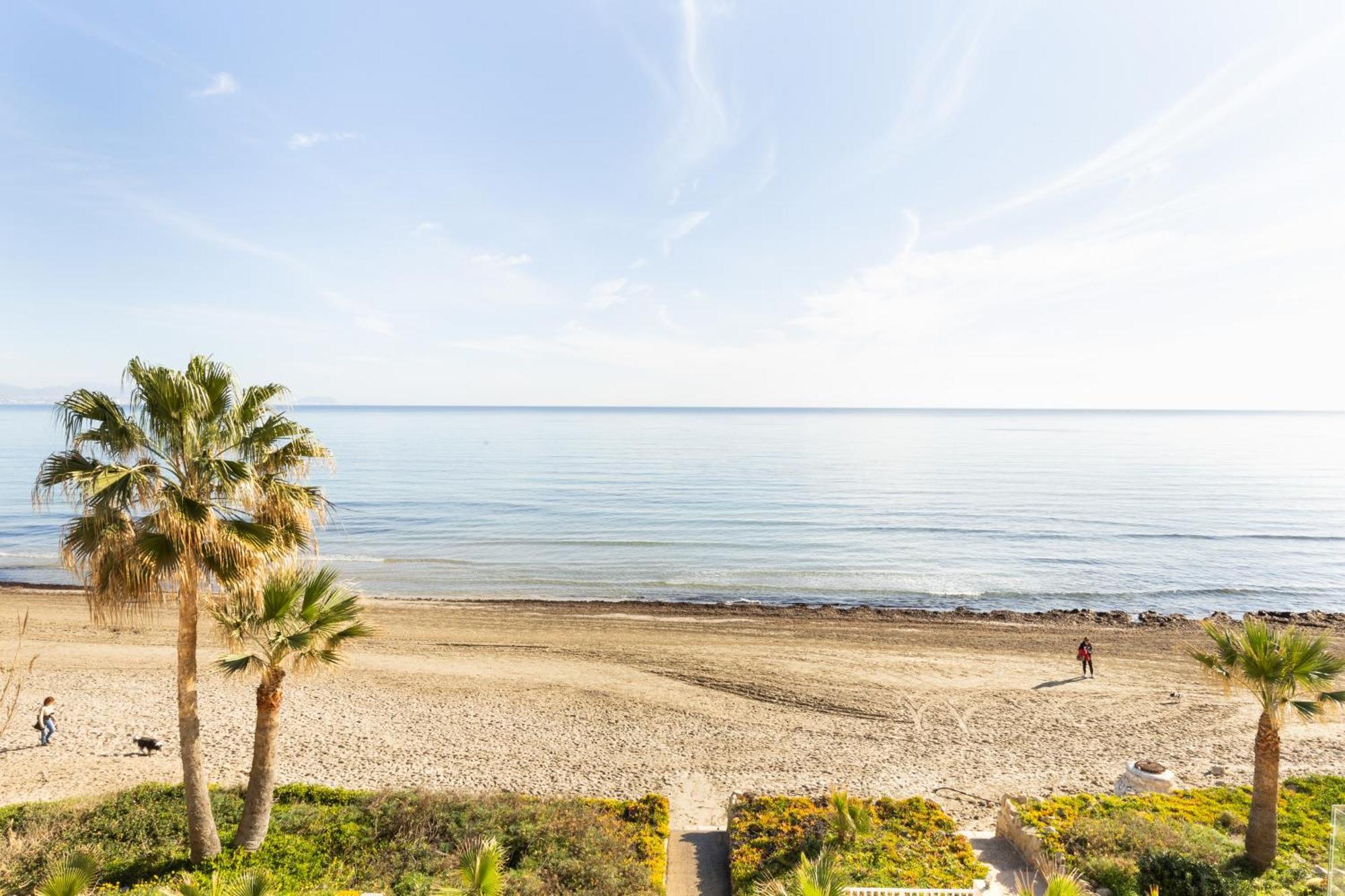 Maravilloso Apartamento Amanecer Cabo A Pie De Playa Y Mar En Chalet Roquetes Alicante Exteriér fotografie
